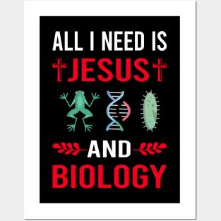 I Need Jesus And Biology Posters and Art